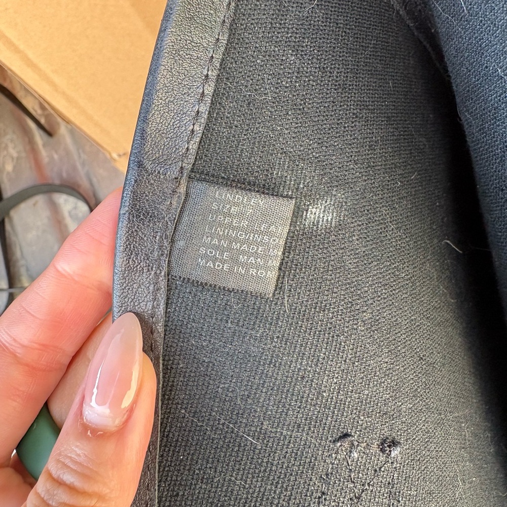 Steve Madden Black Combat Boots with Red Zipper - Picture 4 of 4